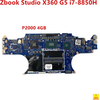 Naudoti DA0XWAMBAI1 HP Zbook Studija X360 G5 Nešiojamas Plokštė DSC P2000 4 GB GPU+I7-8850H L49205-001 L49205-601