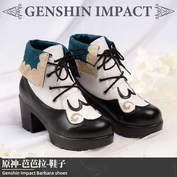 Karšto Žaidimas Genshin Poveikio maldą kunigas Barbara batai cosplay žaidimas priedai užsakymą rekvizitai moterų batai Išankstinio pardavimo